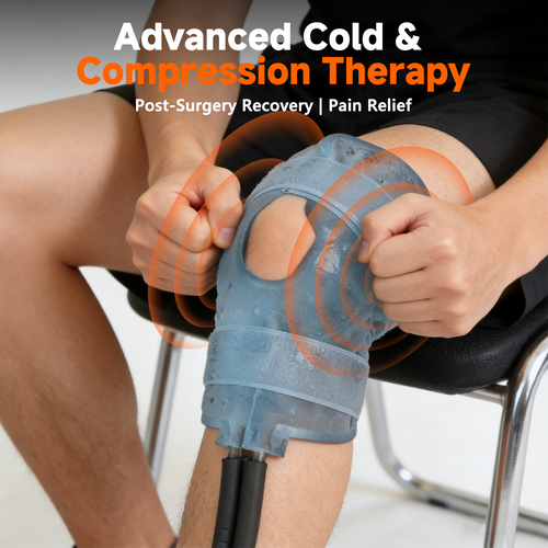Ice Machine for Knee After Surgery - Cold Therapy Machine for Knee Replacement Post Surgery - 19Qt Bucket with Quiet Pump for Recovery & Comfort