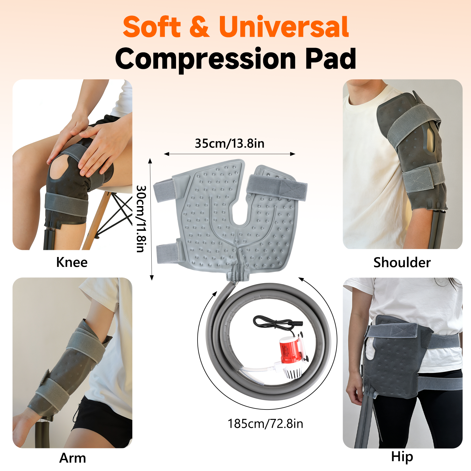 Ice Machine for Knee After Surgery - Cold Therapy Machine for Knee Replacement Post Surgery - 19Qt Bucket with Quiet Pump for Recovery & Comfort